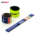 Factory direct sale reflective PVC slap arm ankle hand wrist snap band